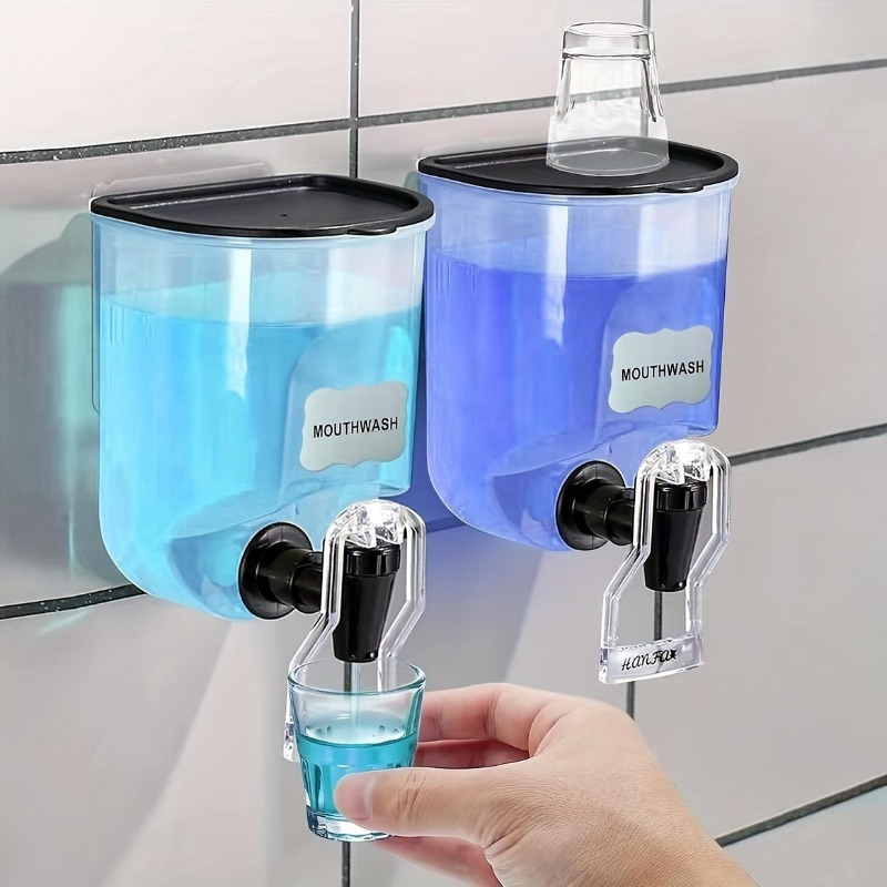 Home Bathroom Freshener - 2PCS 600ml Mouthwash Dispenser Bathroom Reusable