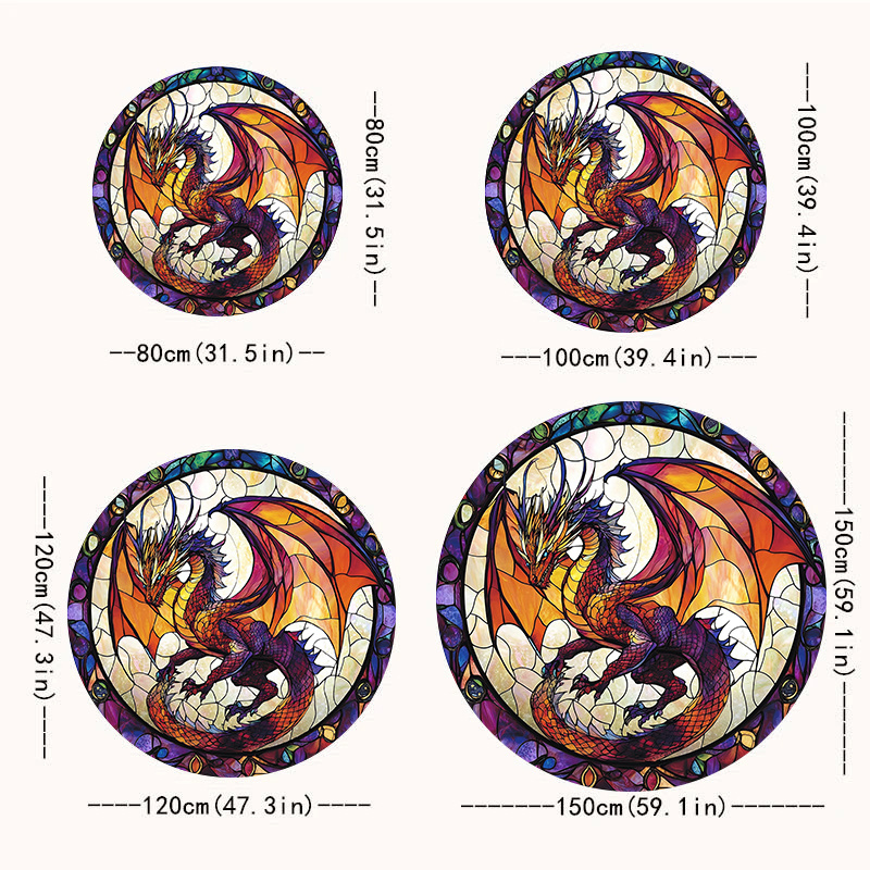 1pc Stained Glass Style Round  - Home Bathroom Door Design 评论和价格