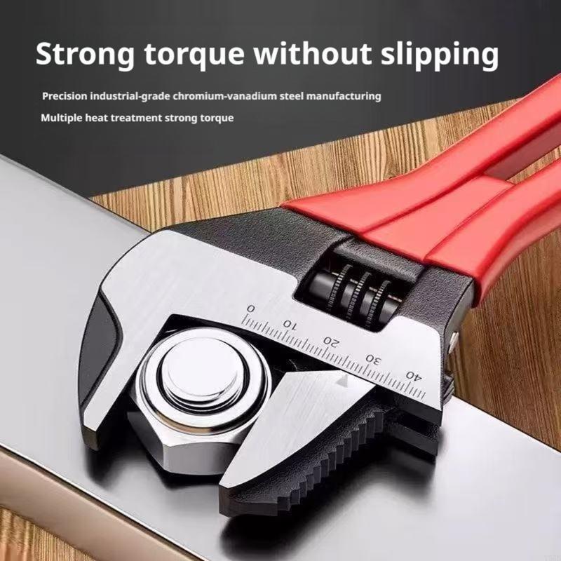 Adjustable Wrench with Wide Op - Home Bathroom Plumbing 评论和价格