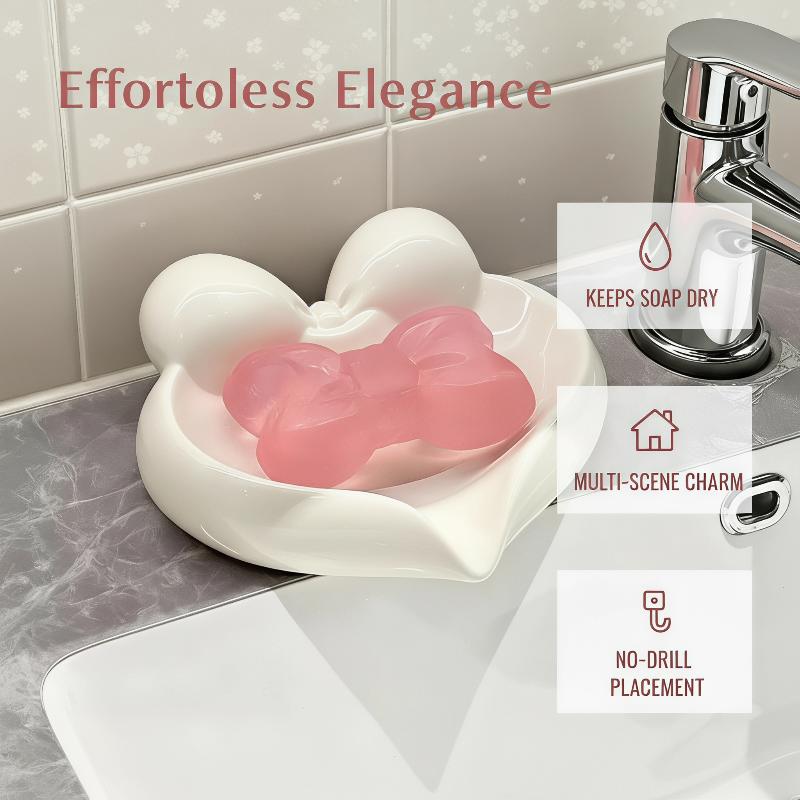 Cute Bow Heart Shaped Ceramic  - Home Bathroom Design 评论和价格