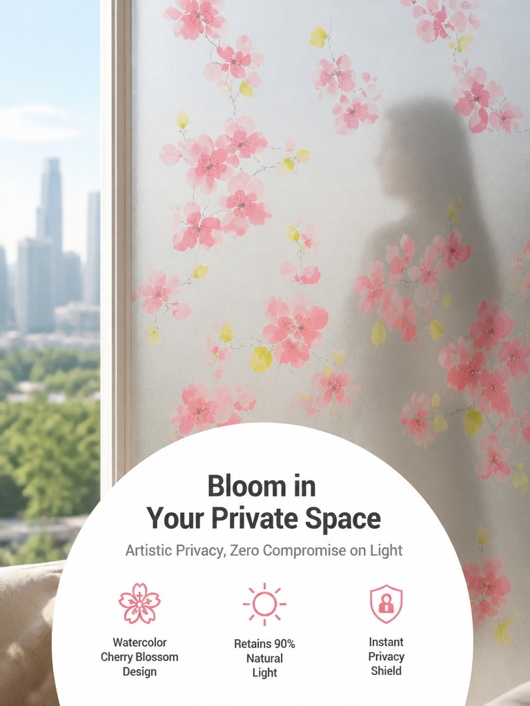Frosted Privacy Window Film Tr - Home Bathroom Window 评论和价格