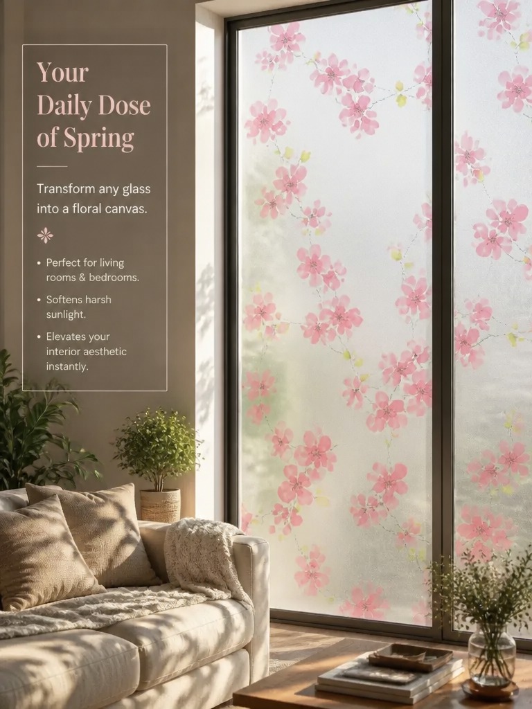 Frosted Privacy Window Film Tr - Home Bathroom Window 评论和价格