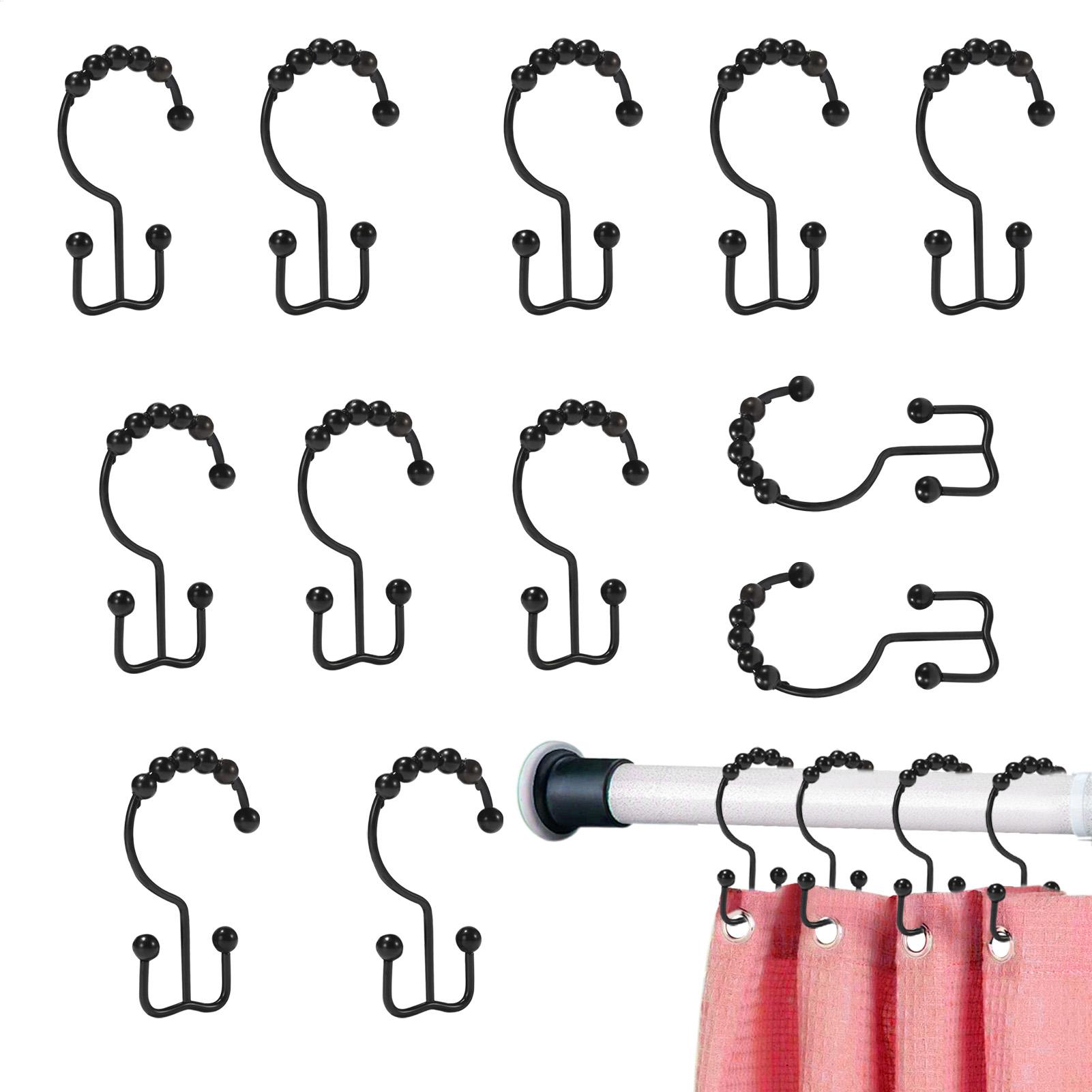 Shower Hooks 12 Pieces Double  - Home Bathroom Window 评论和价格