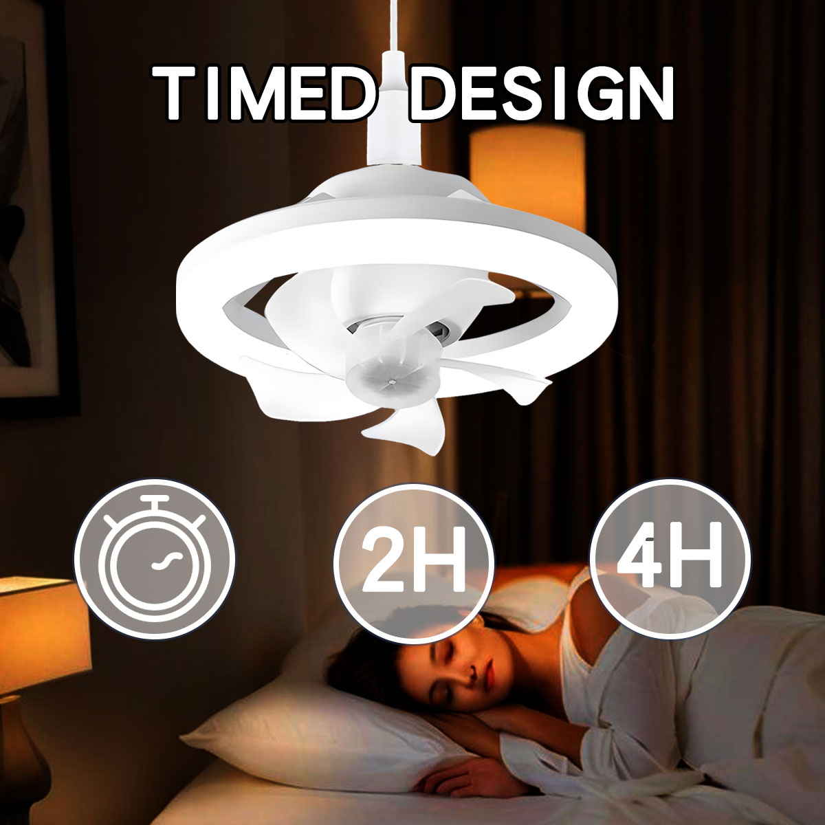 360°Rotating E27 Ceiling Fan B - Home Bathroom Ventilation 评论和价格