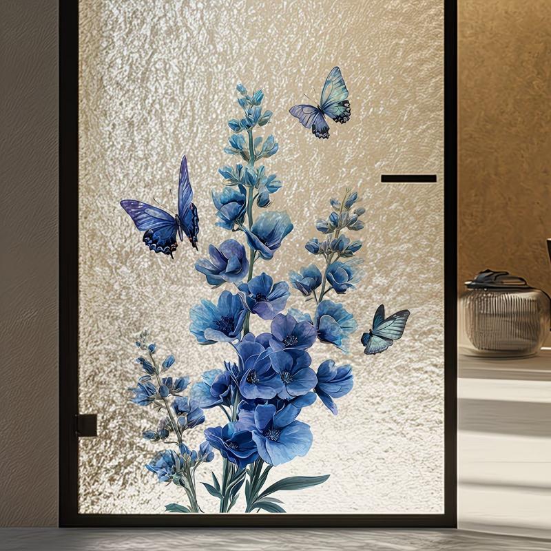 Removable Rose Glass Stickers  - Home Bathroom Window 评论和价格