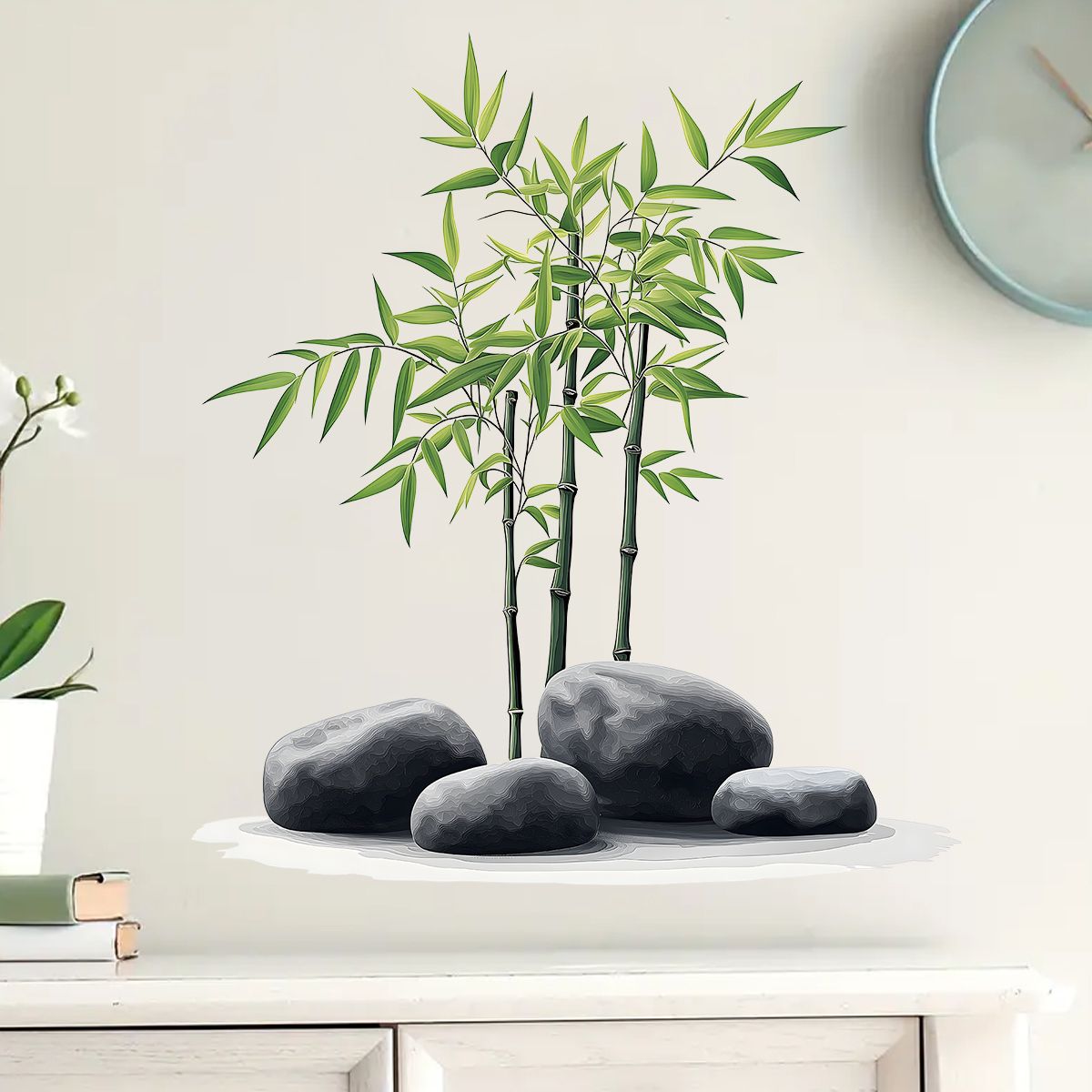 Ink Bamboo Wall Sticker Bathro - Home Bathroom Window 评论和价格