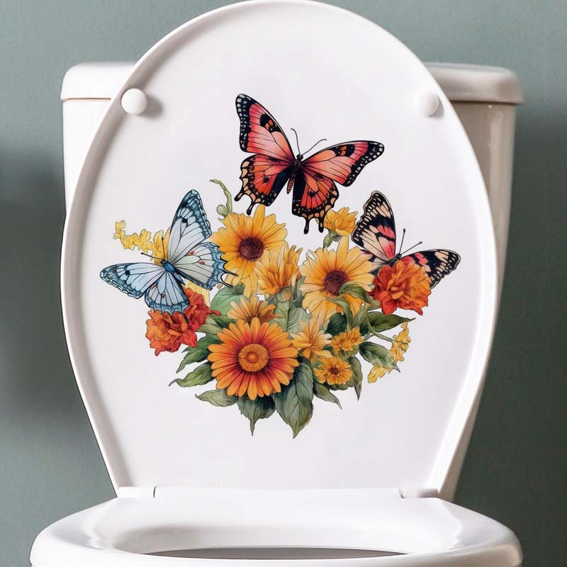 Rural Style Flower Watercolor  - Home Bathroom Window 评论和价格