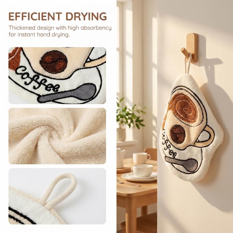 Quick Dry Absorbent Coffee Han - Home Bathroom Design 评论和价格