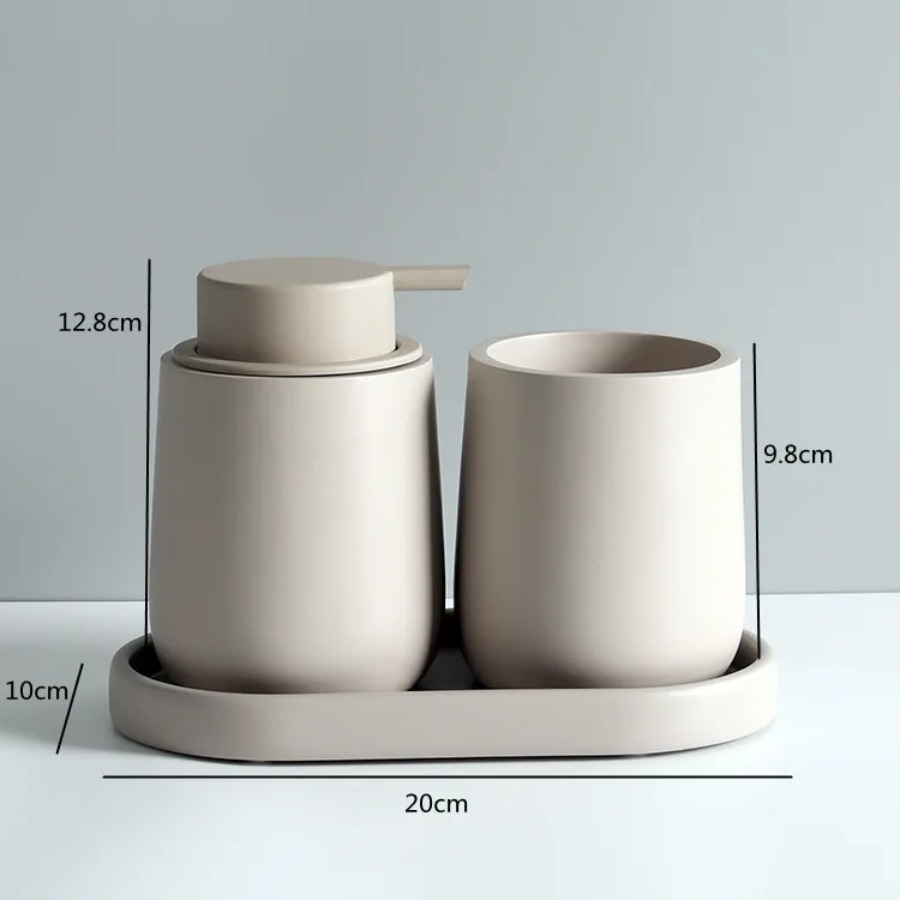Bathroom Accessories Set Resin - Tiny Home Bathroom Kit 评论和价格