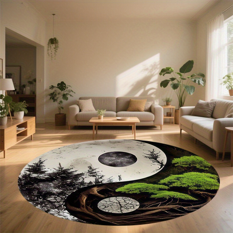 1pc Taiji-Style Night Scene Ro - Home Bathroom Door Design 评论和价格