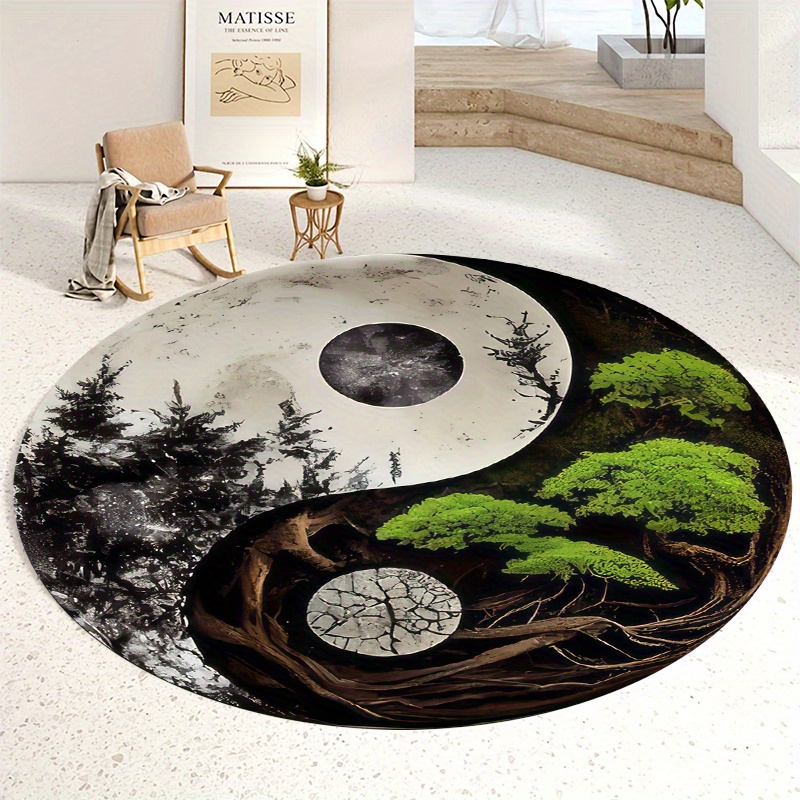 1pc Taiji-Style Night Scene Ro - Home Bathroom Door Design 评论和价格