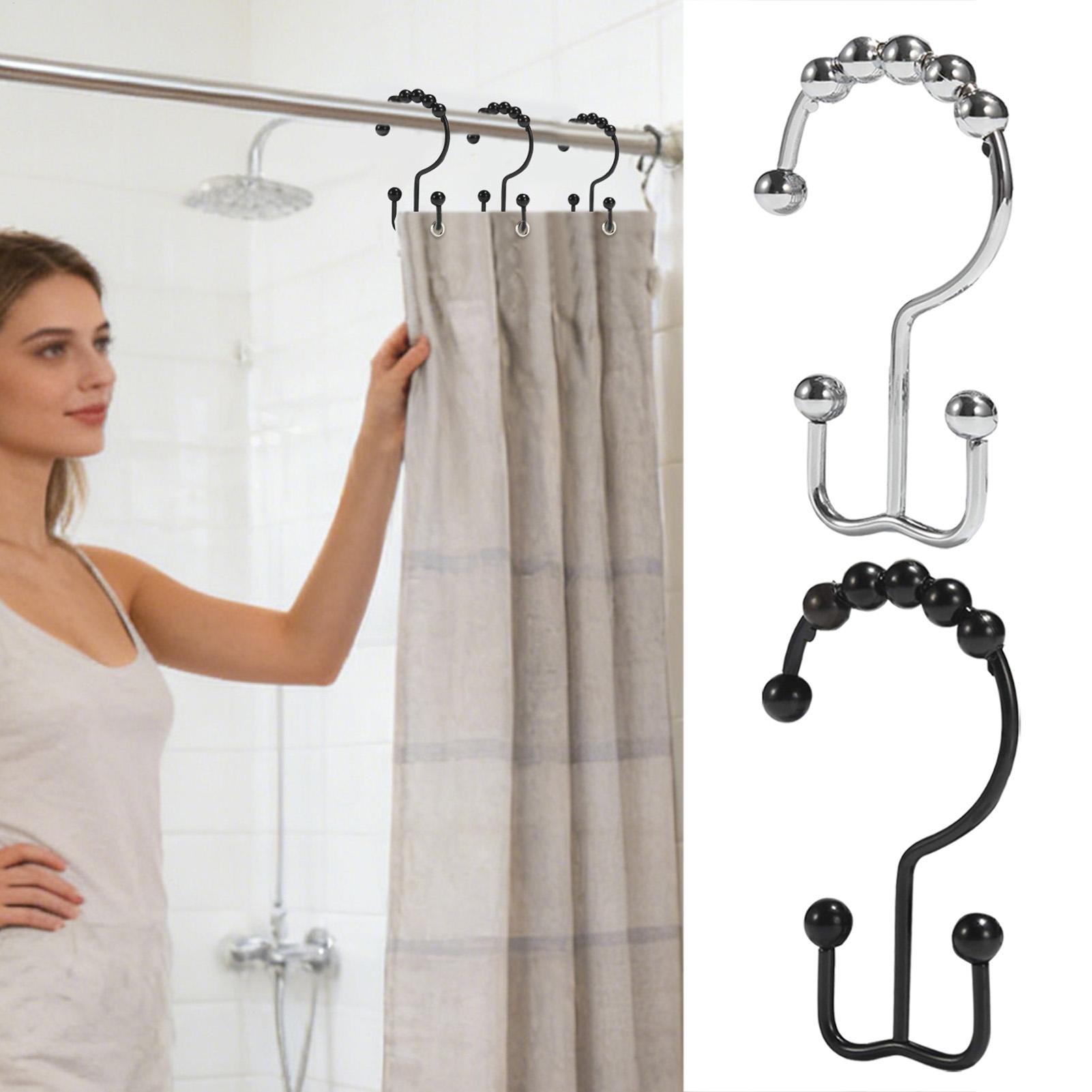 Shower Liner Hooks 12 Pieces D - Home Bathroom Window 评论和价格
