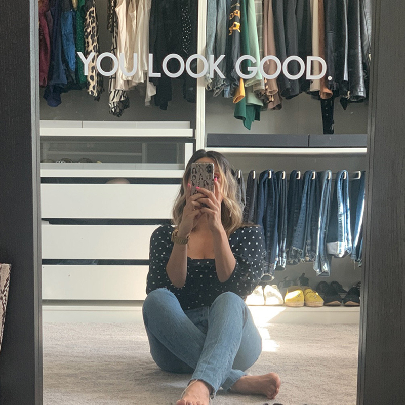 You Look Good Mirror Wall Stic - Home Bathroom Window 评论和价格