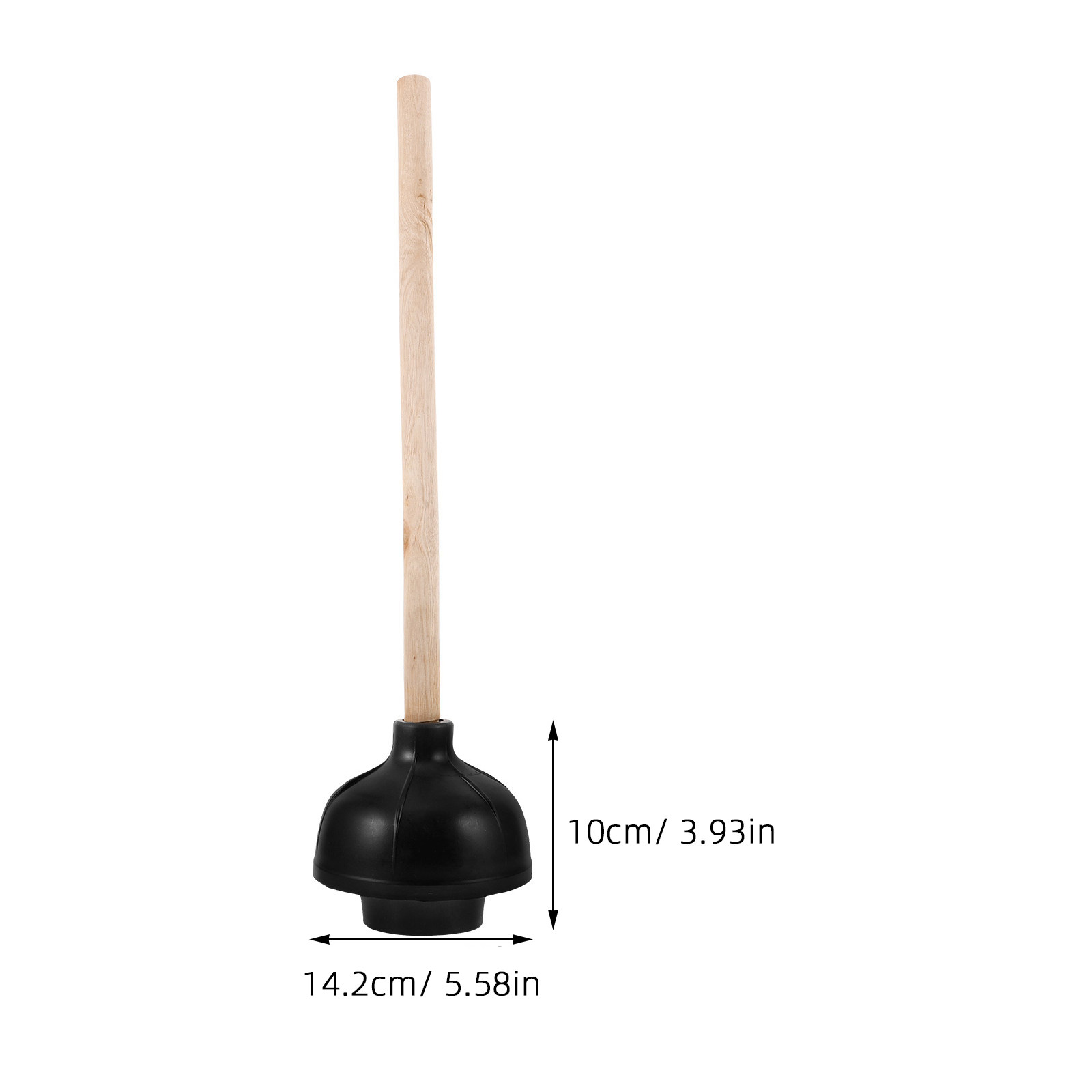 Wooden Handle Toilet Plunger B - Plunger Toilet 评论和价格