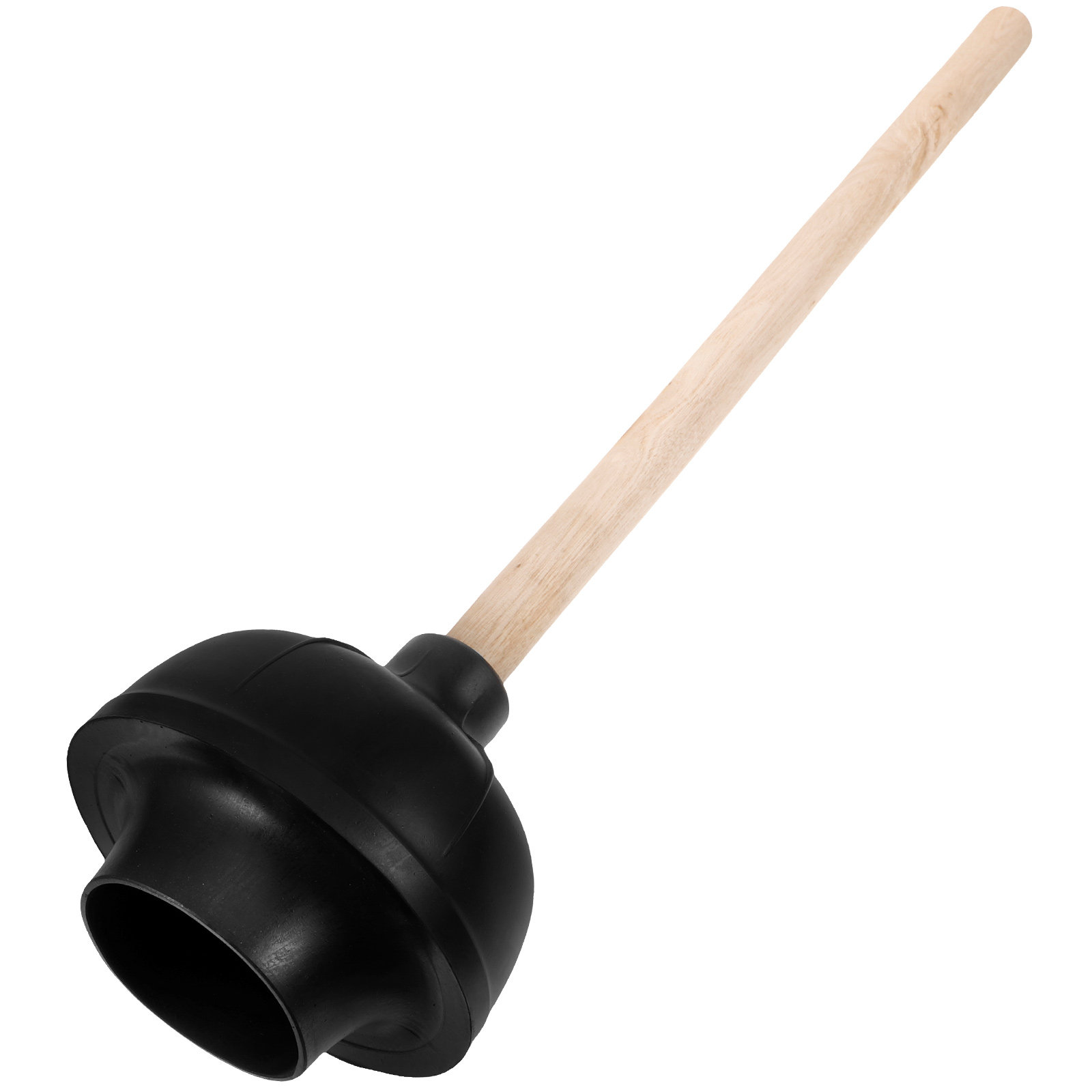 Wooden Handle Toilet Plunger B - Plunger Toilet 评论和价格