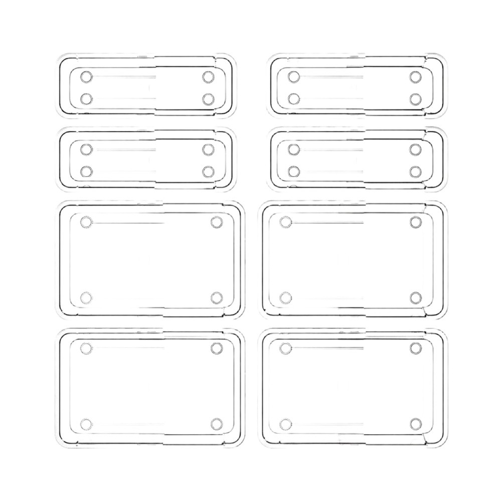Clear Expandable Drawer Organi - Home Made Bathroom Vanity 评论和价格